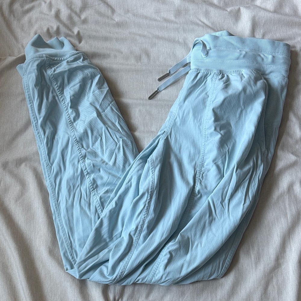 Light Blue Lululemon Dance Studio Joggers